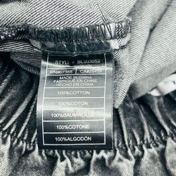 BB DAKOTA High Rise Paperbag Waist Cropped Jeans in Washed Black Women’s Size 6 - Picture 5 of 7